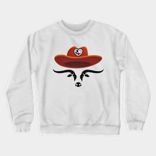 Cowboy Bull Crewneck Sweatshirt